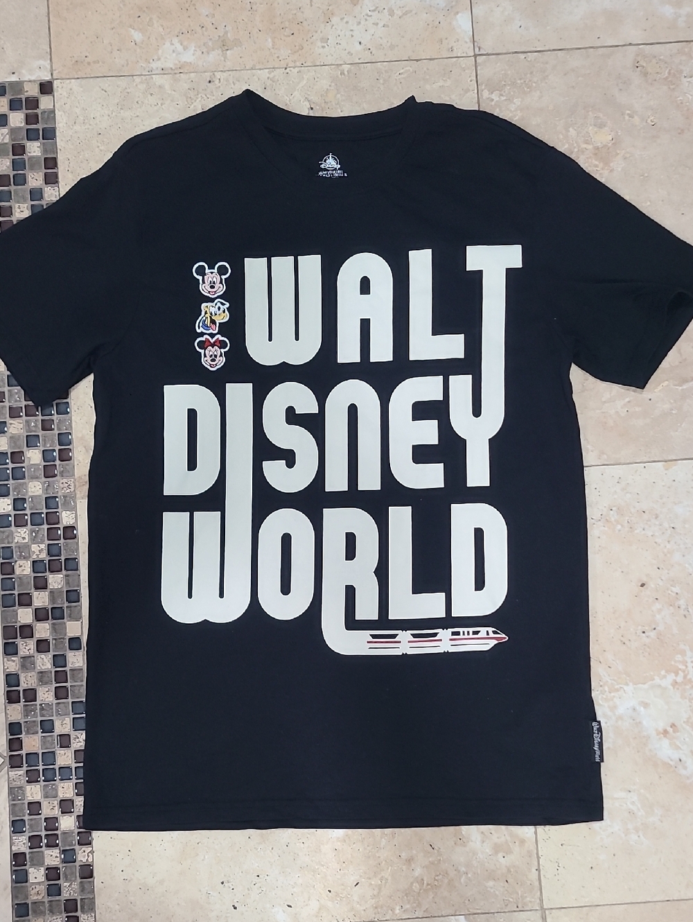 Disney Black Walt Disney World Kids Graphic Tee